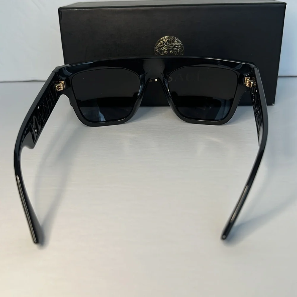 New Versace 4430U Sunglasses GB1/81 - Black - Polar Dark Grey